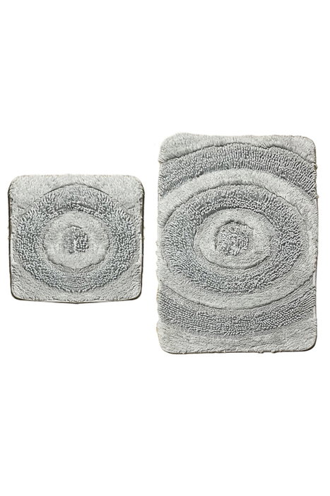 Mijölnir Juego de alfombrillas de baño Baum - 01, Gris, 2 piezas